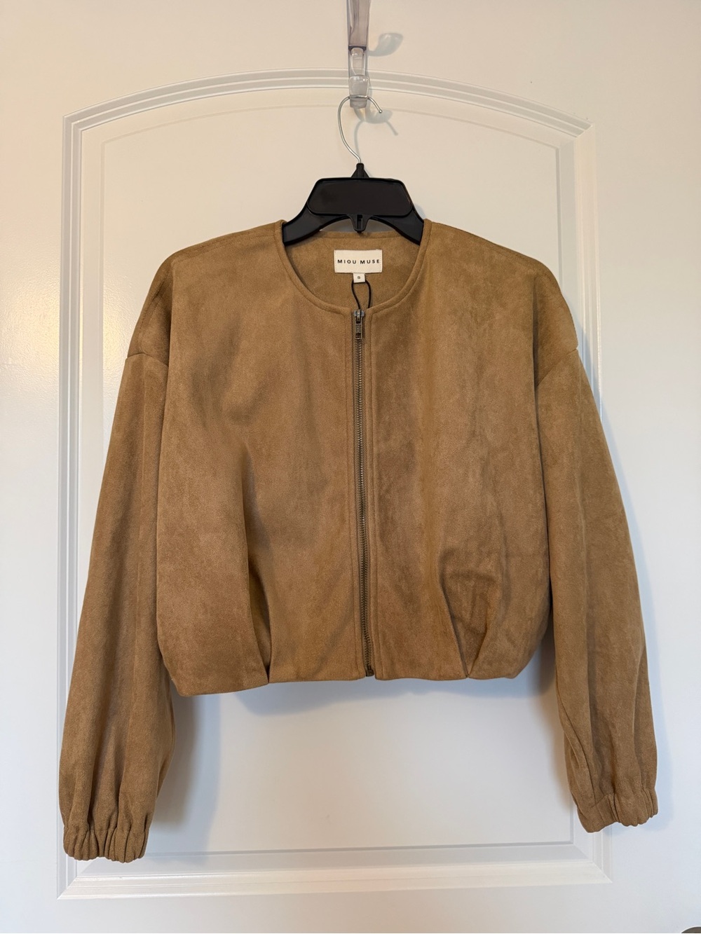 Miou Muse The Ashwood Jacket Brown Bomber Size Small